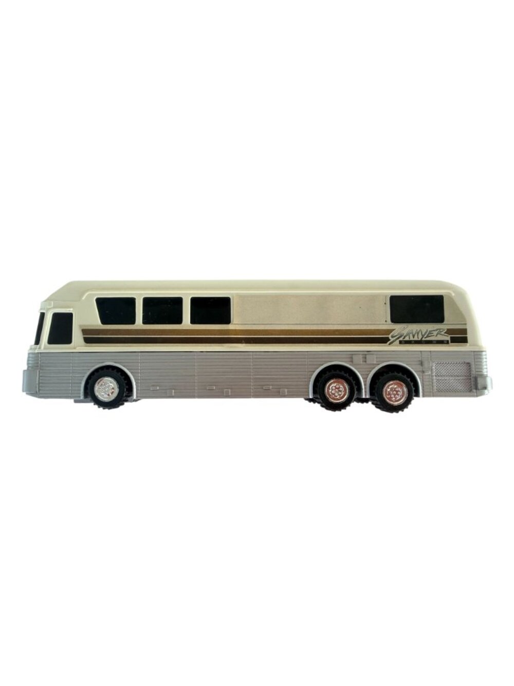 Vintage Plastic Tour Bus Coach 1:64 Toy Collectible Sawyer Brown White Music - Picture 4 of 7